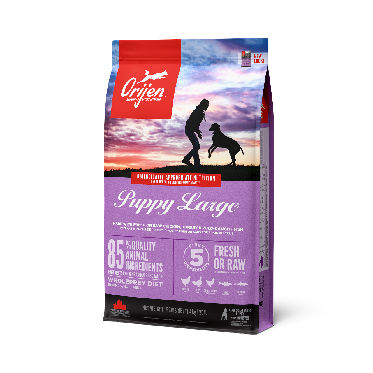 064992181123 - ORIJEN Puppy Large Front Left 11.4kg ORIJEN Puppy Large Breed - Imagem 1