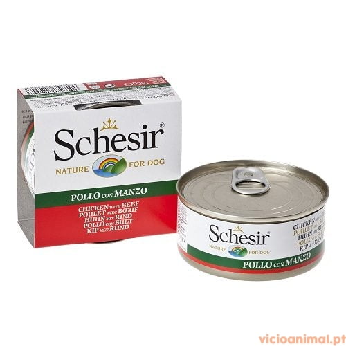 schesir, alimento humido, 100% NATURAIS, FRANGO, atum