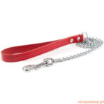 Trela Metálica c/ Pega em Couro - Imagem 2