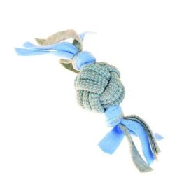 Little Rascals Fleecy Rope Ball Tugger