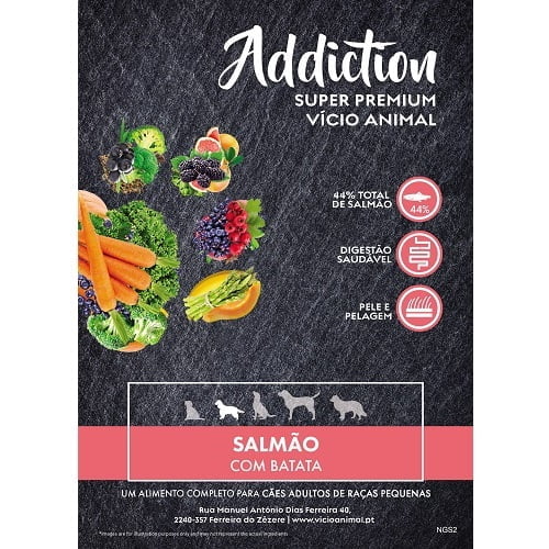 Addiction,SUPER PREMIUM,DOGFOOD,Small Breed,Salmon & Potato
