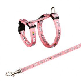 Trela + Peitoral p/ Coelhos Pequenos