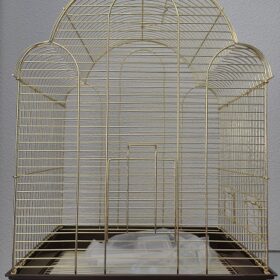 Gaiola Psitacídeos 3 Arcos Dourada